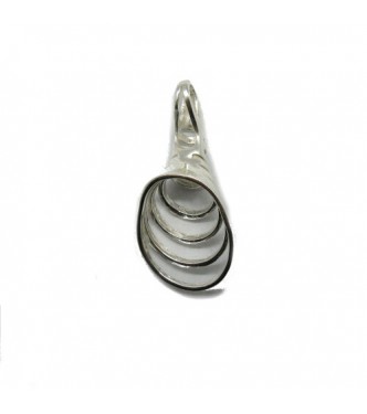 PE001338 Stylish genuine sterling silver pendant solid hallmarked 925